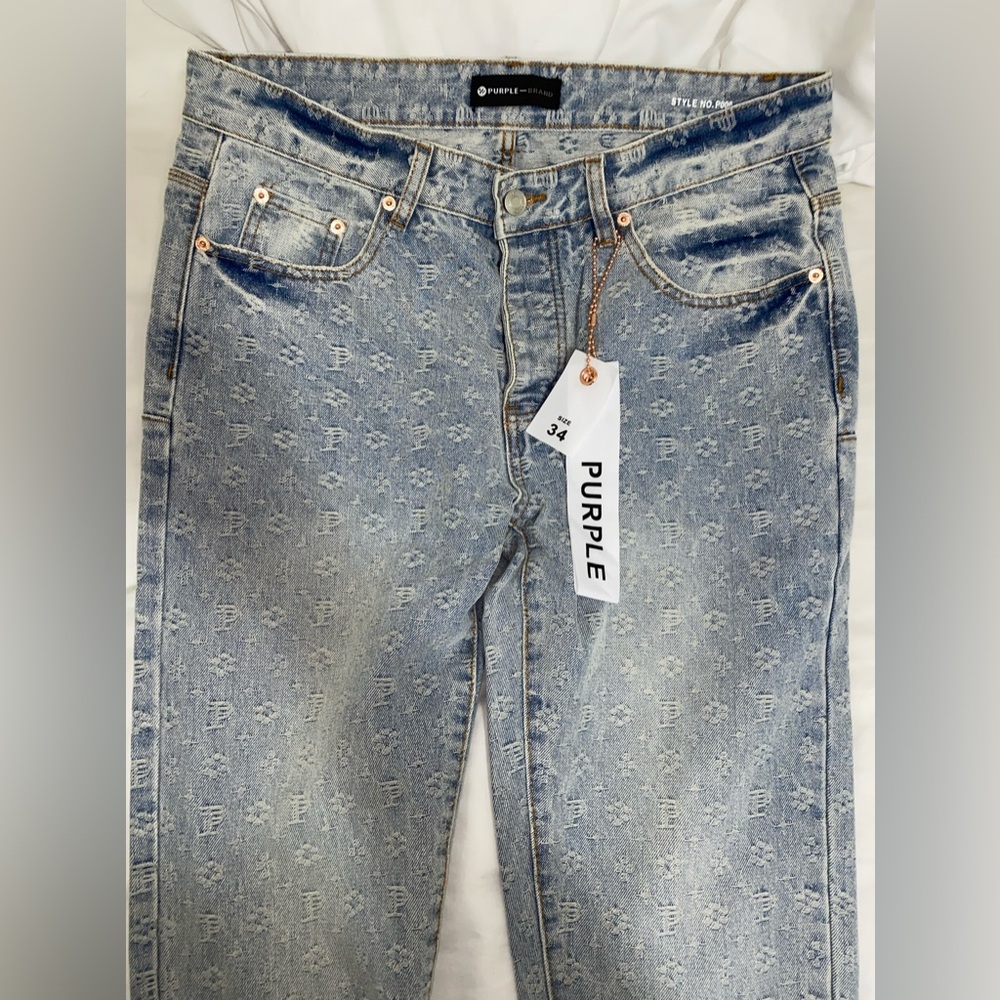 purples jeans never worn wrong size